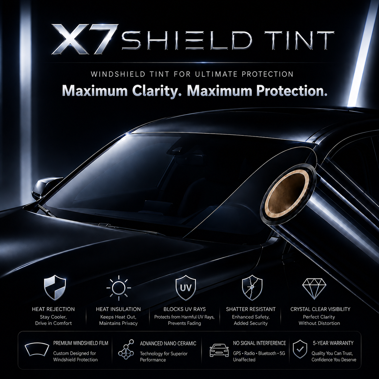 X7SHIELD™ Front Windshield